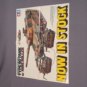 Tamiya Japan 90 Tank w/Mine Roller NOW IN STOCK Mini Poster 35236